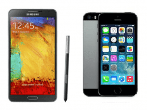Galaxy Note 3 vs Iphone 5S