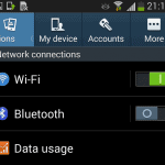 Tabbed Interface on Android 4.3 Galaxy S3