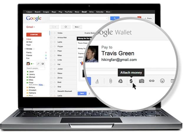 send money with Gmail