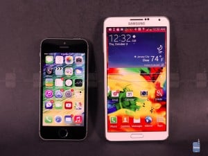 Apple iPhone 5s versus Samsung Galaxy Note 3