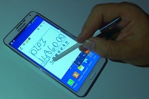 Samsung Galaxy Note 3 handwriting